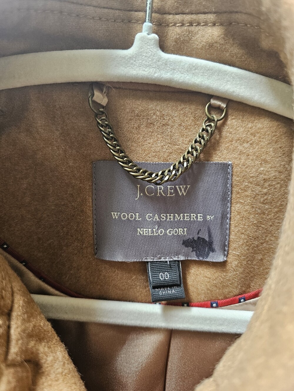 $365 J. Crew Icon Trench Coat in Italian Wool-Cashmere Nello Gori - Picture 10 of 13